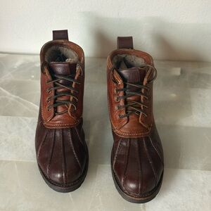 Frye Sherling Lined lace-up Leather Boots